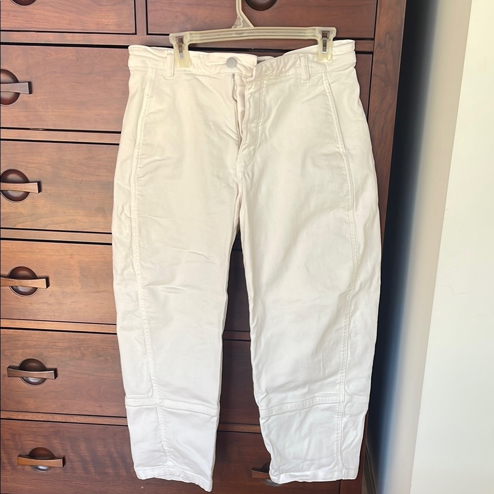 Everlane White Balloon Utility Pants